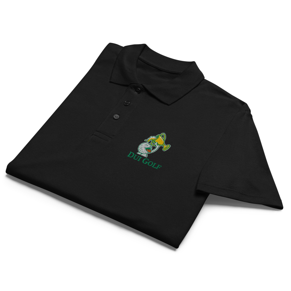 DUI Golf Premium Polo Shirt Black