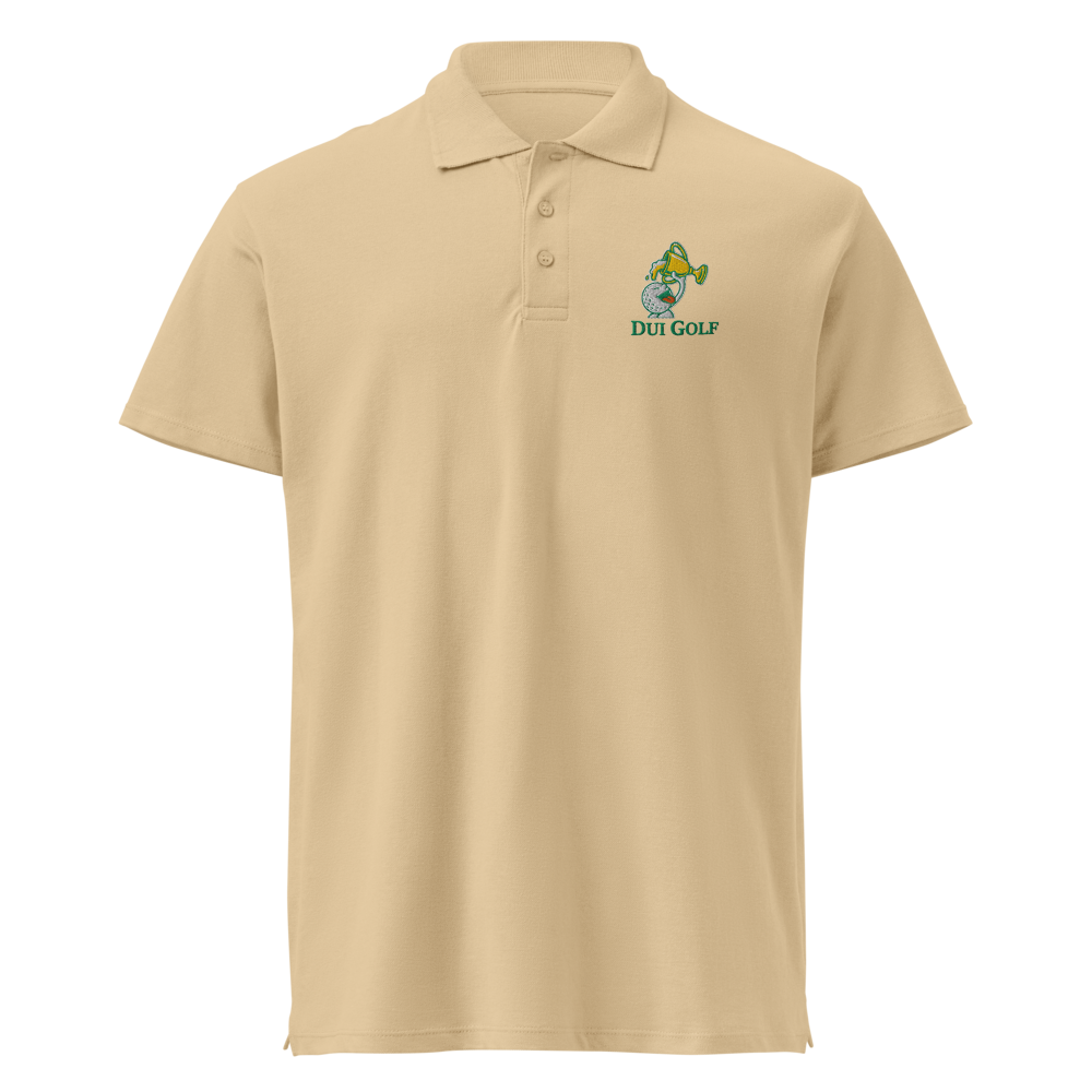 DUI Golf Premium Polo Shirt Tan