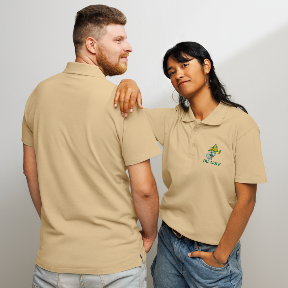 DUI Golf Premium Polo Shirt Tan
