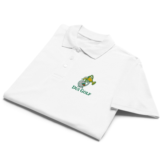 DUI Golf Premium Polo Shirt White